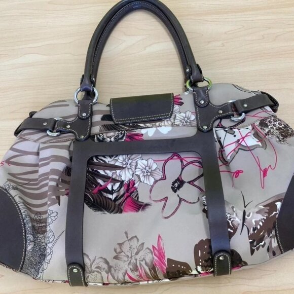 Salvatore Ferragamo Hand Bag Tote Purse Gancini Multicolor Authentic from JAPAN - Picture 7 of 16